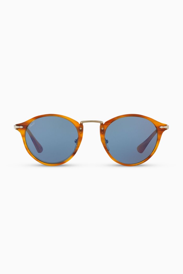 

PO3166S Sunglasses in Acetate and Metal, Brown