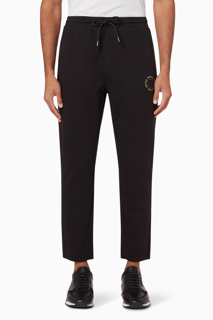 

Halboa Metallic Logo Sweatpants, Black
