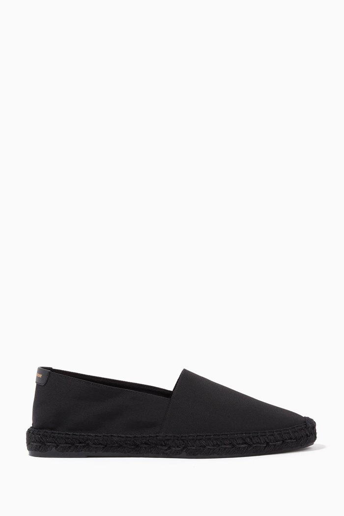 

Logo Patch Espadrilles in Canvas, Black