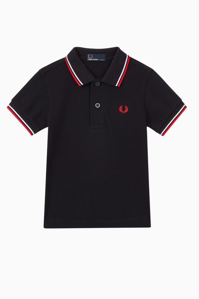 

Twin Tipped Piqué Polo Shirt, Blue