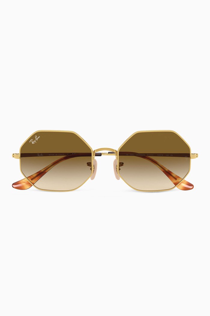 

Octagon 1972 Gradient Sunglasses, Gold