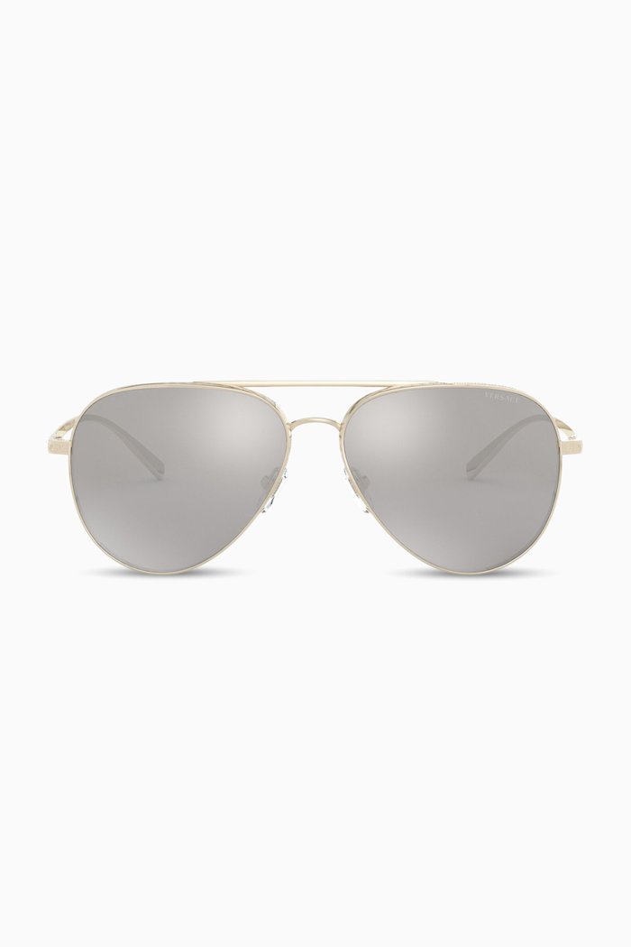 

Greca Pilot Sunglasses, Gold