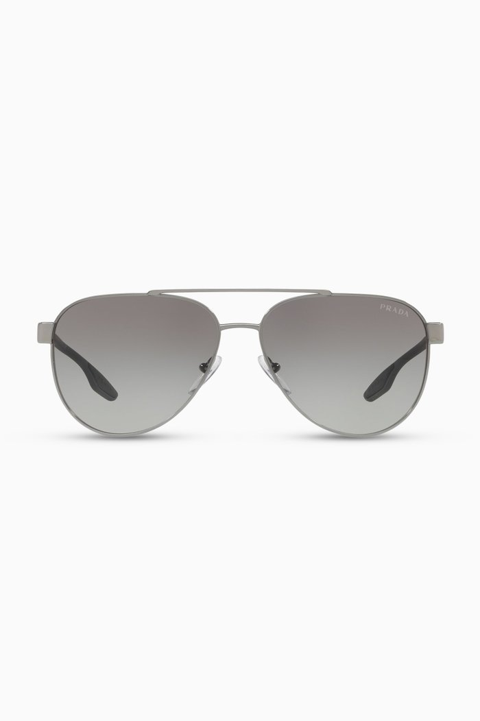 

Stubb Aviator Sunglasses in Metal, Silver