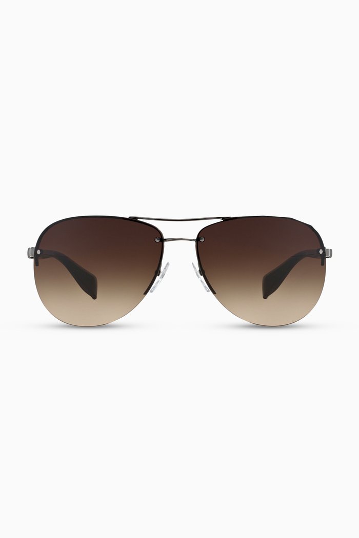 

Aviator Sunglasses in Metal, Black