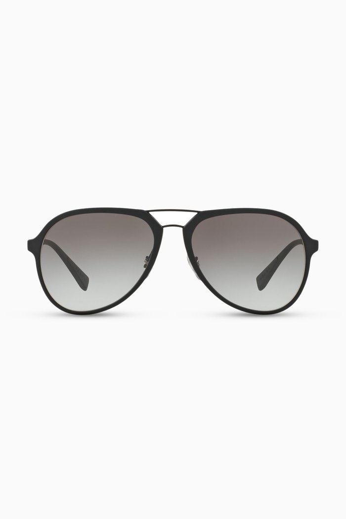 

Aviator Sunglasses in Acetate, Black