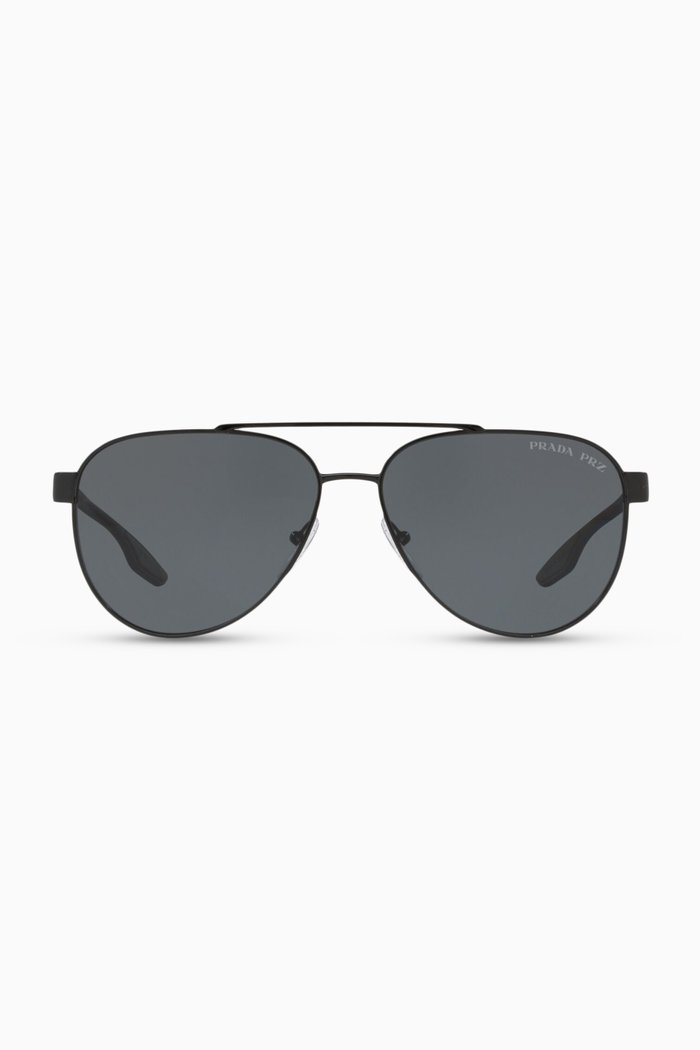 

Stubb Aviator Sunglasses in Metal, Black