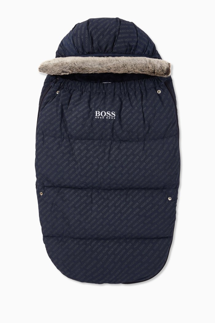 

Logo Padded Nylon Sleeping Bag, Blue