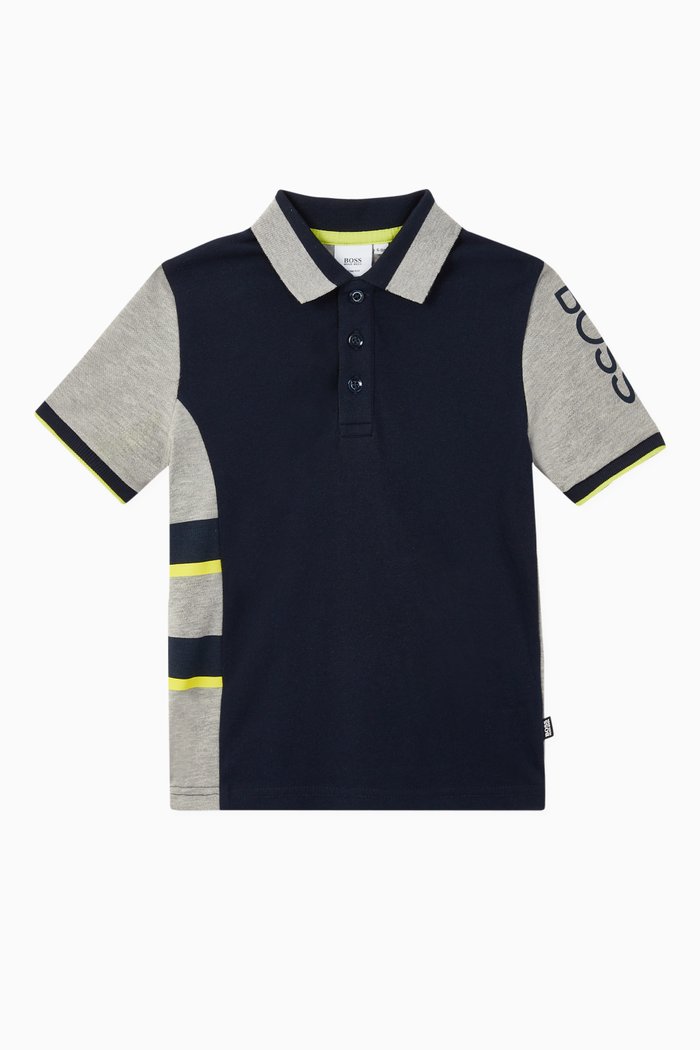 

Logo Stretch Piqué Polo, Blue