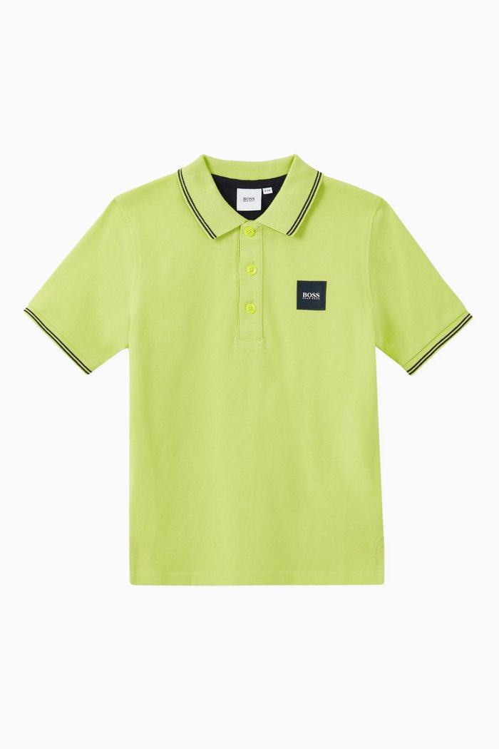 

Logo Patch Cotton Piqué Polo, Yellow