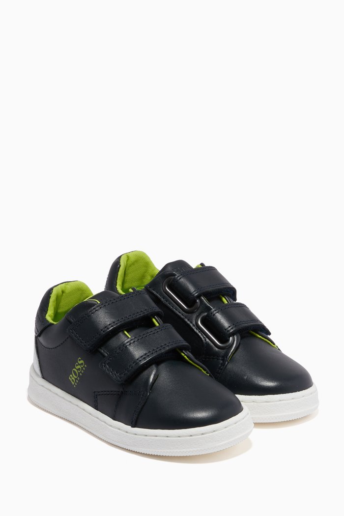 

Logo Sneakers in Leather, Blue