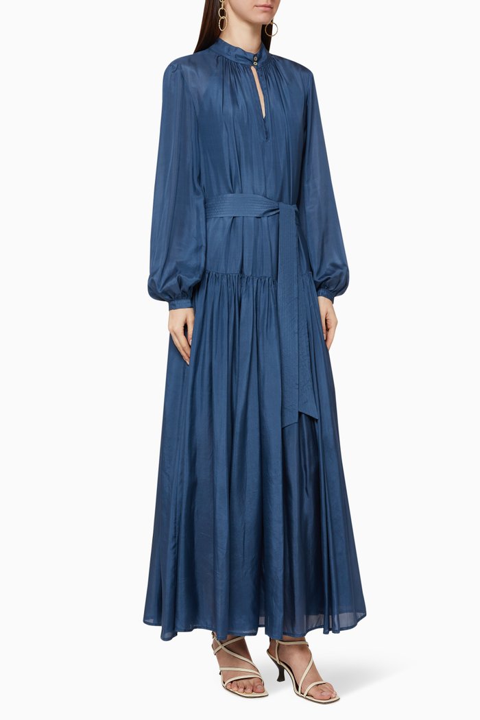 

Allegra Silk Maxi Dress, Blue
