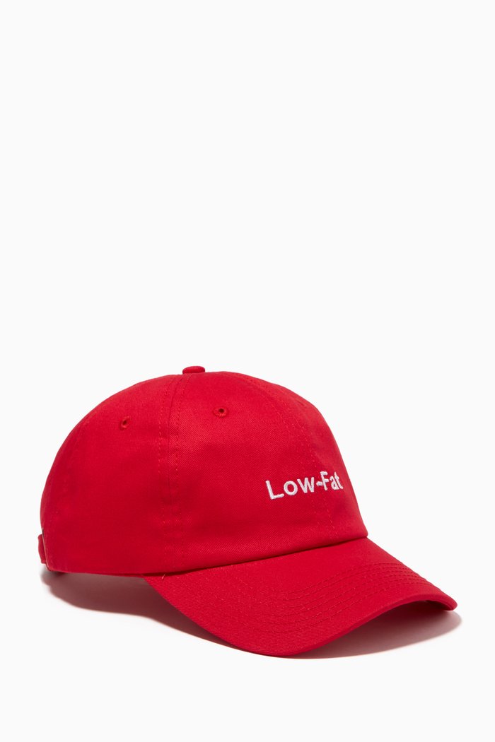 

"Low-Fat" Canvas Cap, Red
