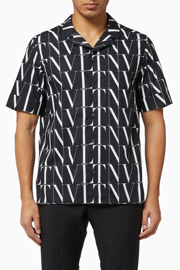 

VLTN TIMES Poplin Shirt, Black