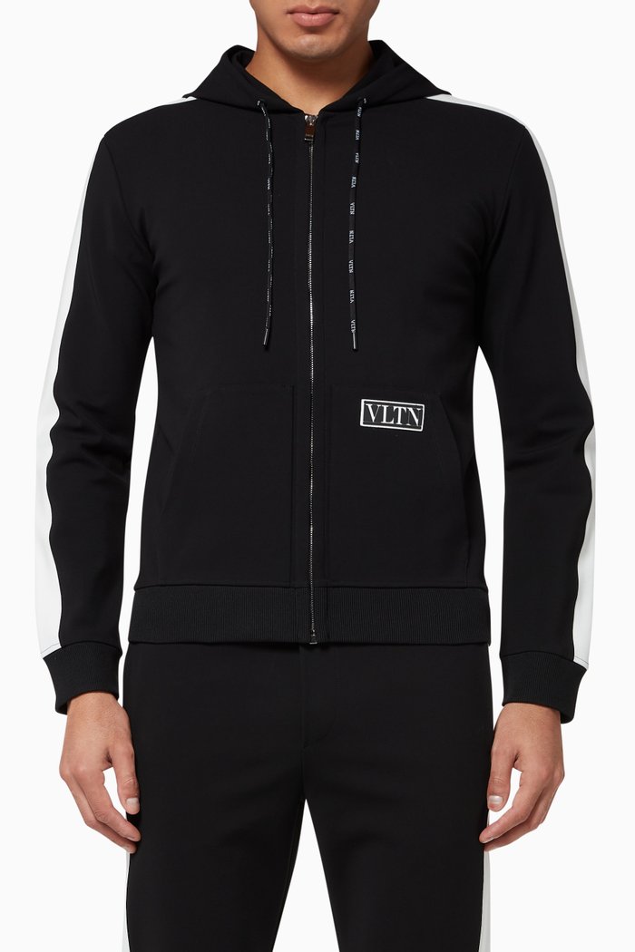 

VLTN TAG Technical Hooded Sweatshirt, Black