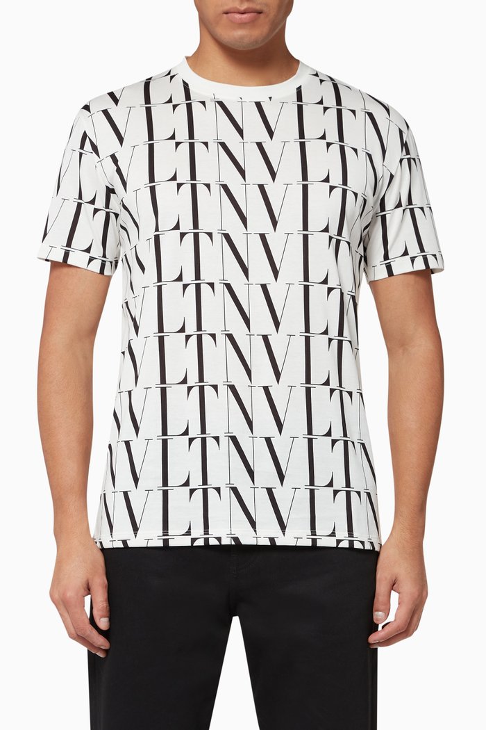 

VLTN TIMES Cotton T-Shirt, White