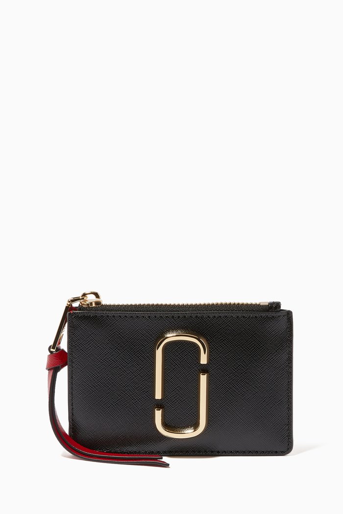 

The Snapshot Top Zip Multi Wallet in Leather, Black