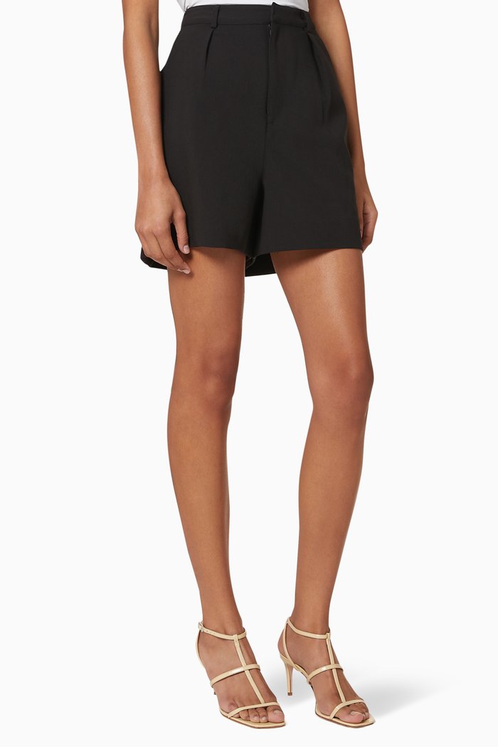 

Summer Boss Crêpe Shorts, Black