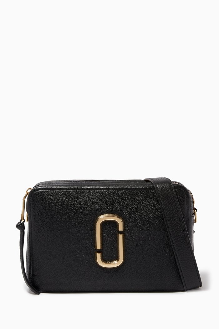 

The Softshot 27 Crossbody Bag in Leather, Black