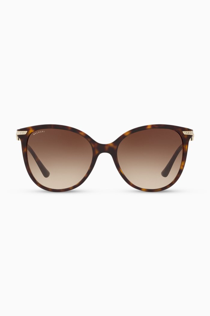 

Round Sunglasses in Acetate, Brown