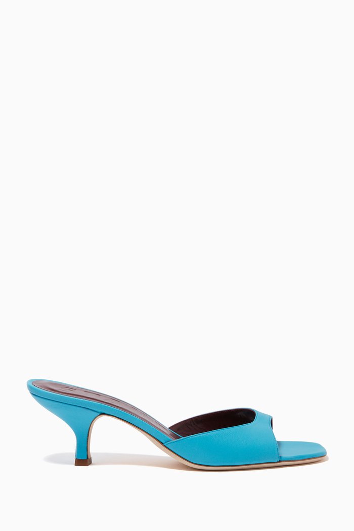 

Gene 65 Mule Sandals in Leather, Blue