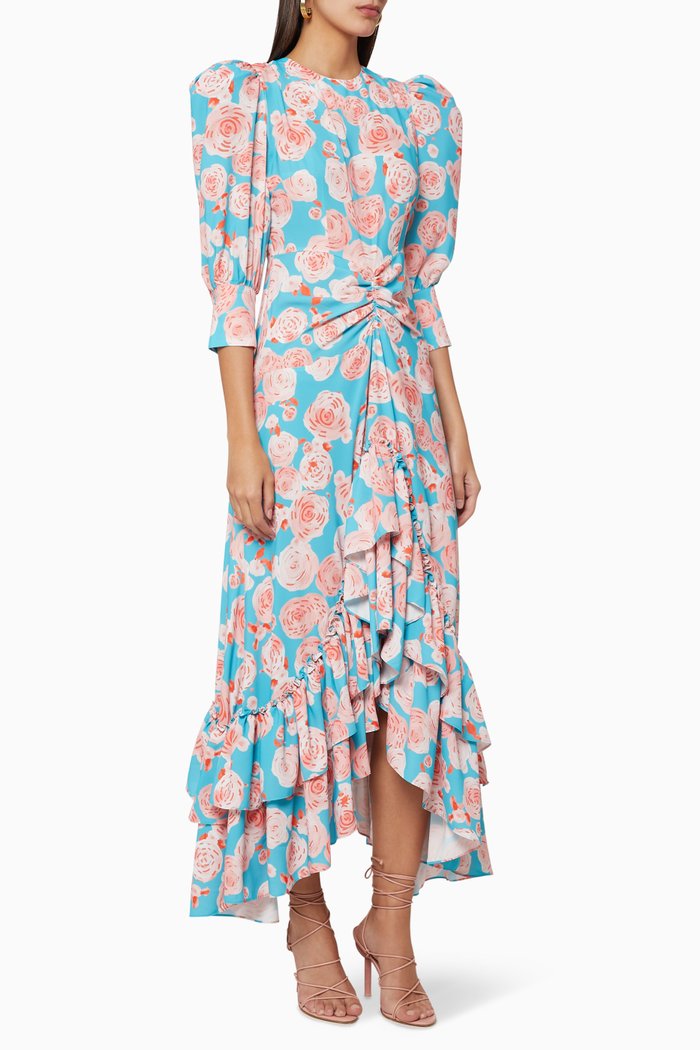 

Georgia Floral Dress, Blue
