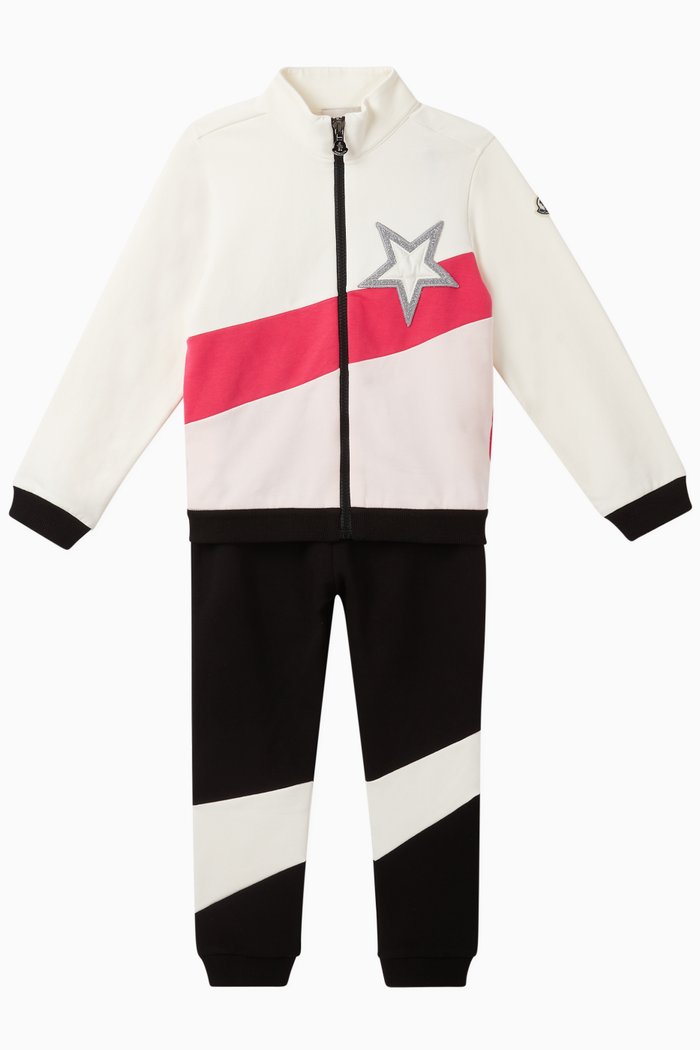 

Colour Blocking Jersey Jogging Suit, Multicolour