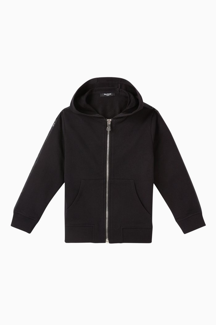 

Zip-Up Hoodie, Black
