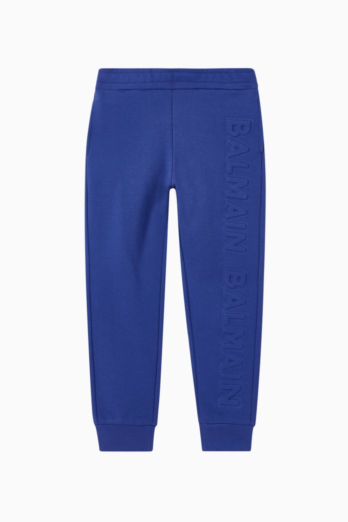 

3D Logo Cotton Sweatpants, Purple