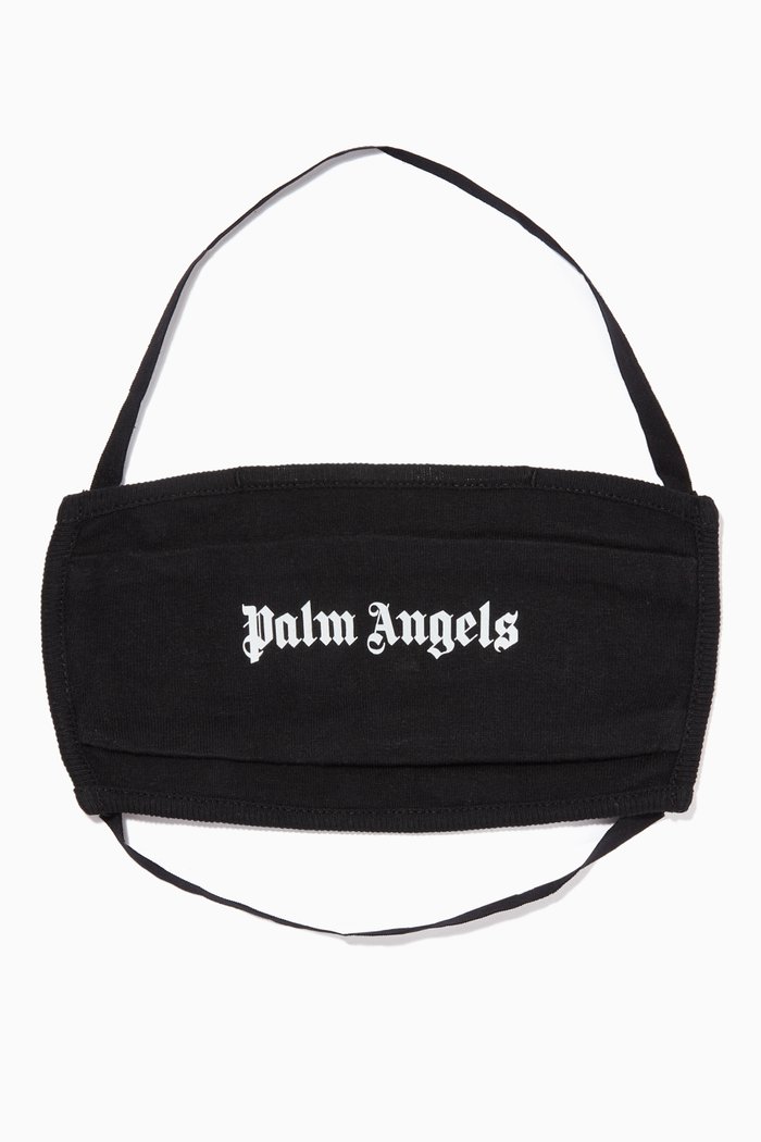 

Logo Face Mask in Cotton, Black