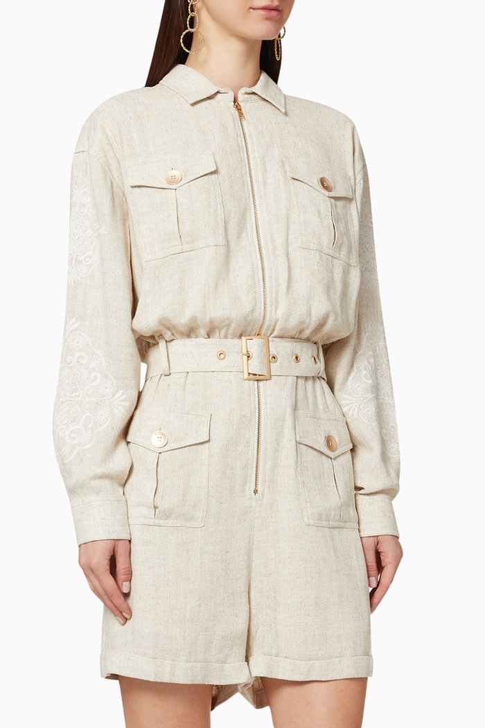 

Imogen Linen Jumpsuit, Neutral