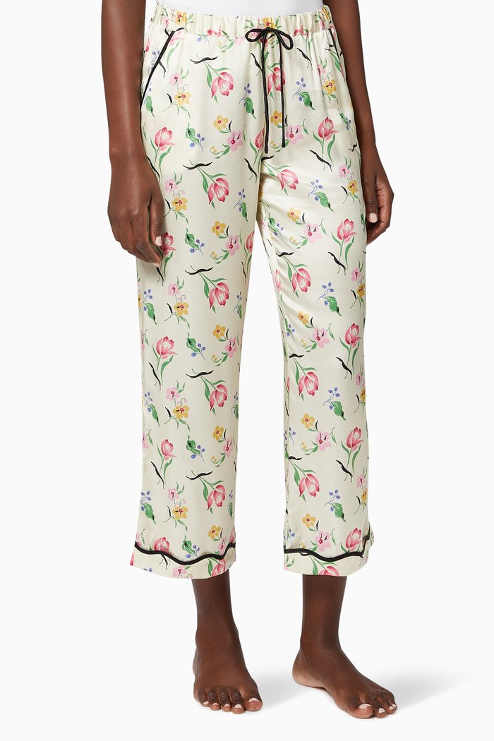 

Petal Garden Tulip Silk Pants, Multicolour