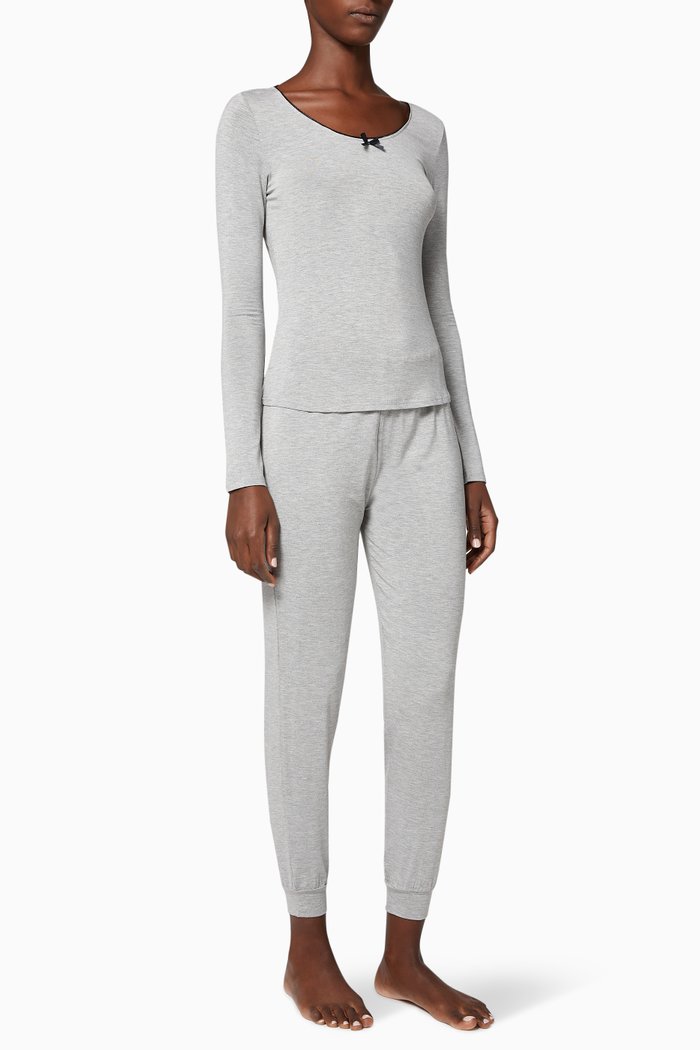 

June Jersey Pyjama Set, Grey