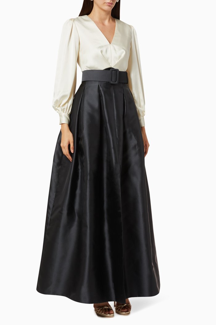 

Zoe Silk Gown, White