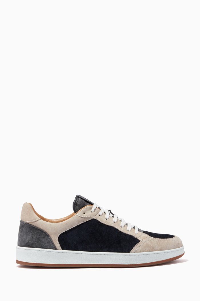 

Tennis Sneakers in Suede, Blue