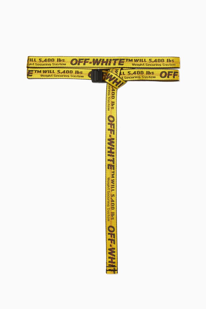 

Mini Industrial Logo Belt in Nylon, Yellow