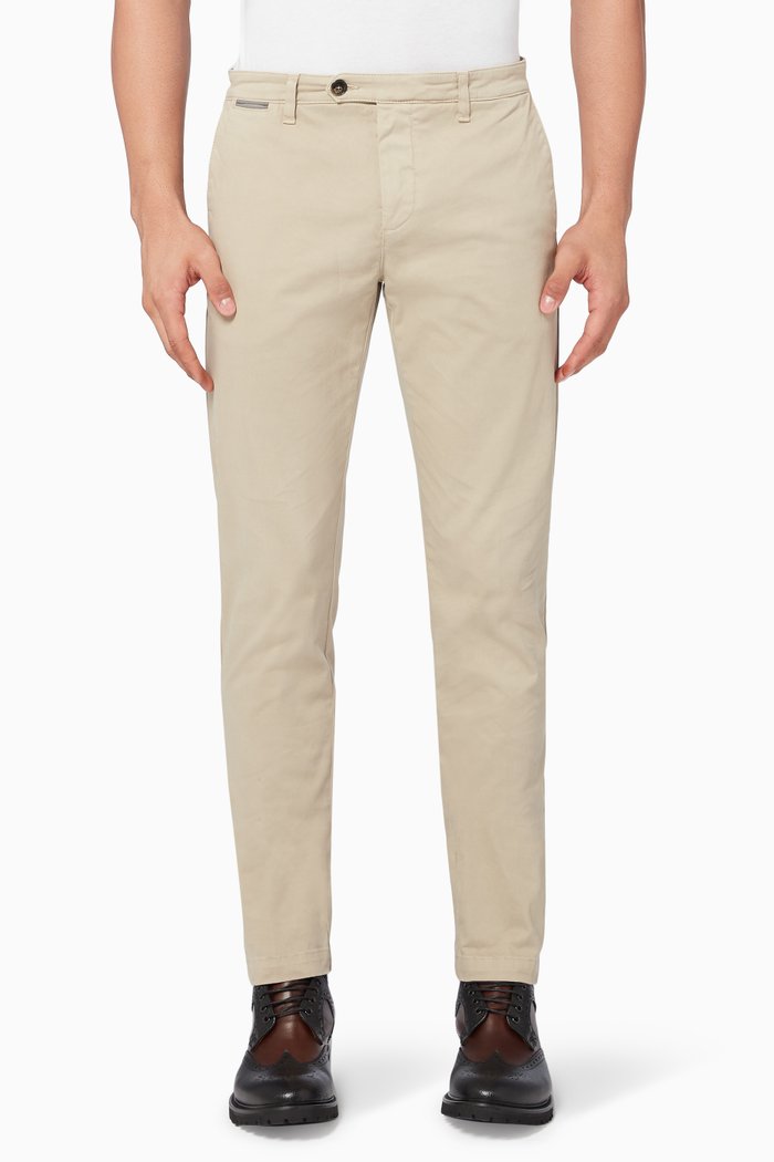 

Stretch Cotton Chino Pants, Neutral