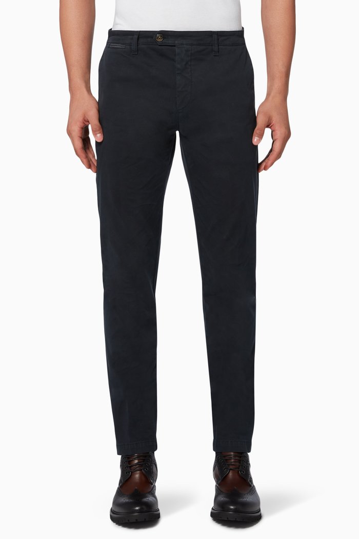 

Stretch Cotton Chino Pants, Blue