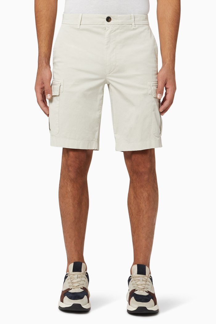 Bermuda Cargo Chino Shorts, Neutral