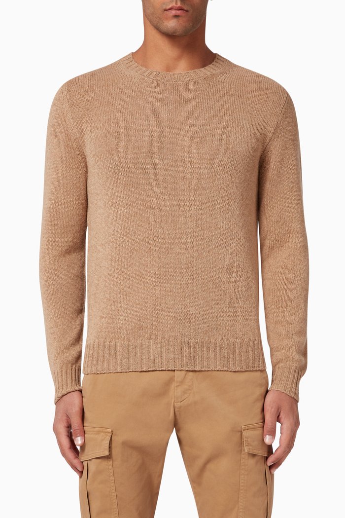 

Camel Knit Sweater, Neutral