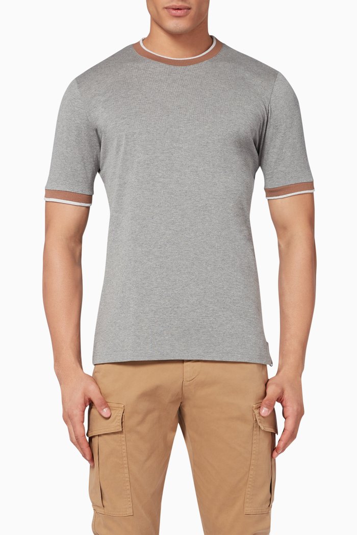 

Cotton Jersey T-Shirt, Grey