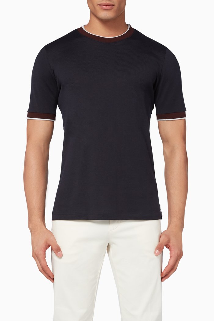 

Cotton Jersey T-Shirt, Blue