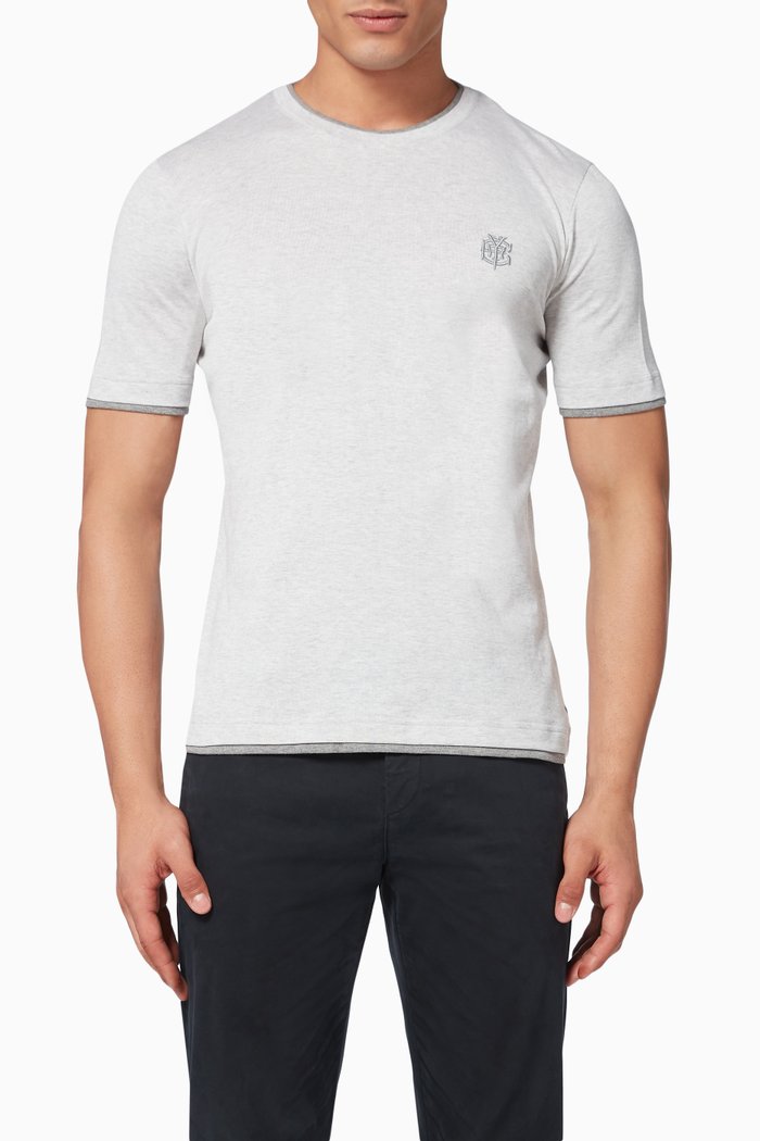 

Cotton Jersey T-Shirt, Grey