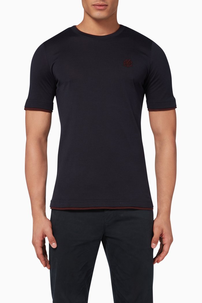 Cotton Jersey T-Shirt, Blue