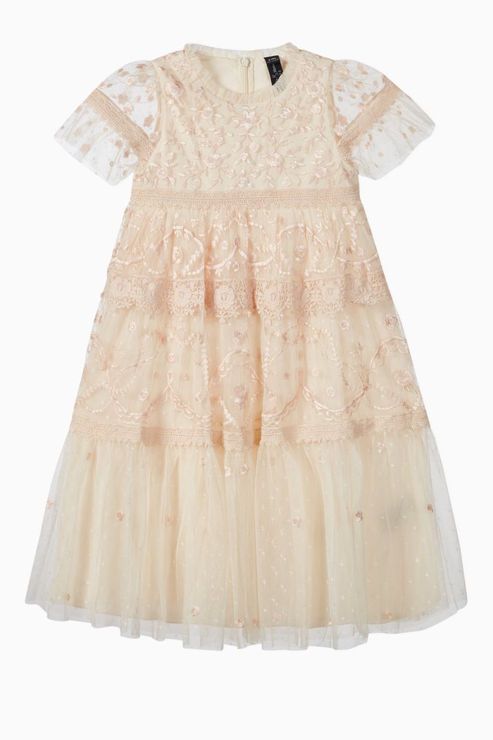 

Midsummer Lace Embroidered Dress, Multicolour