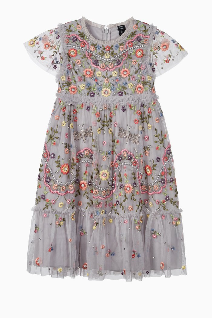 Dragonfly Garden Dress, Blue