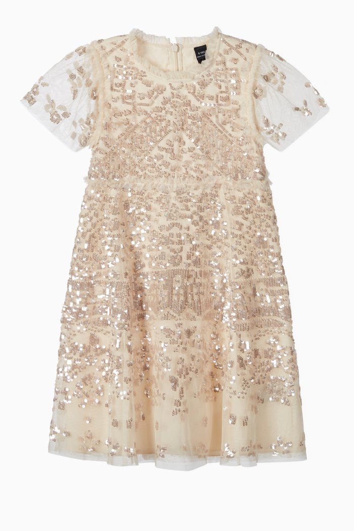 

Aurora Sequin Dress, Gold