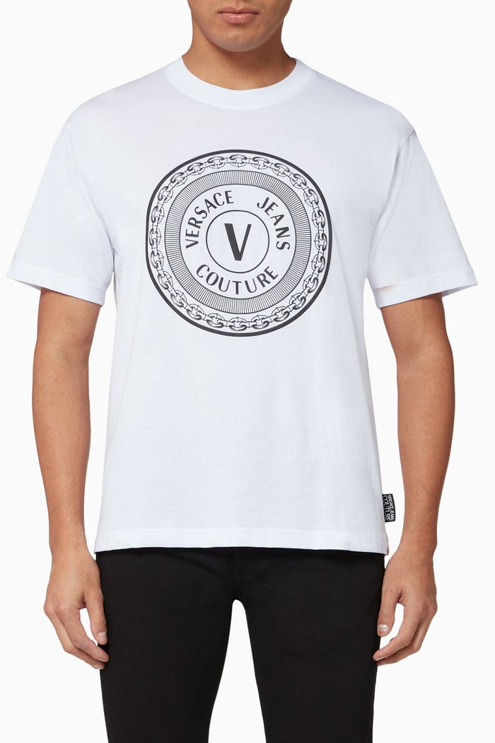 

Circle Logo Cotton T-Shirt, White