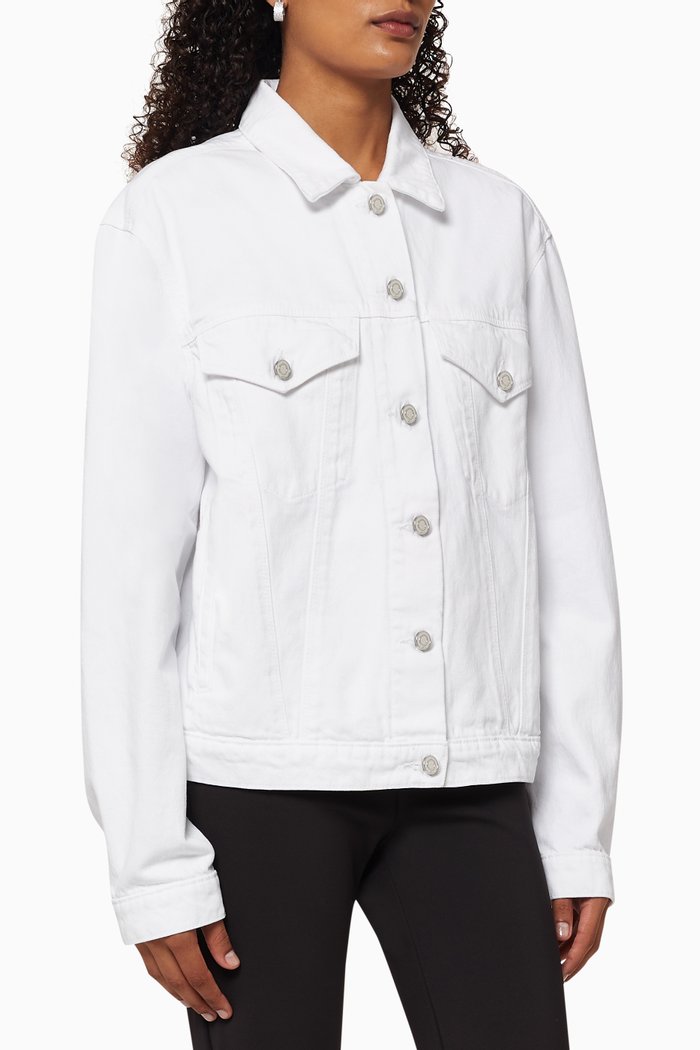 

Erika Denim Oversized Boyfriend Jacket, White