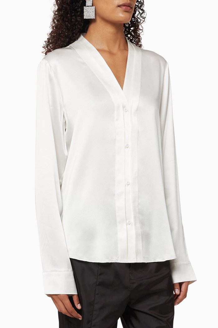 

Natalya Silk Shirt, White