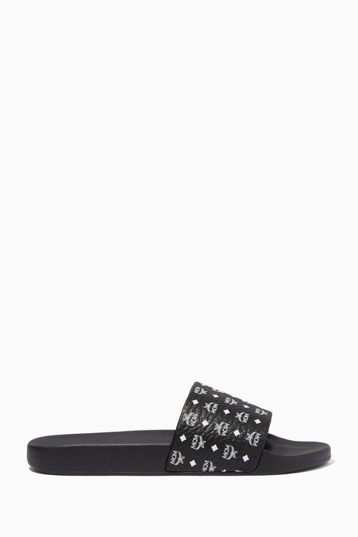 

Visetos Slides in Rubber, Black